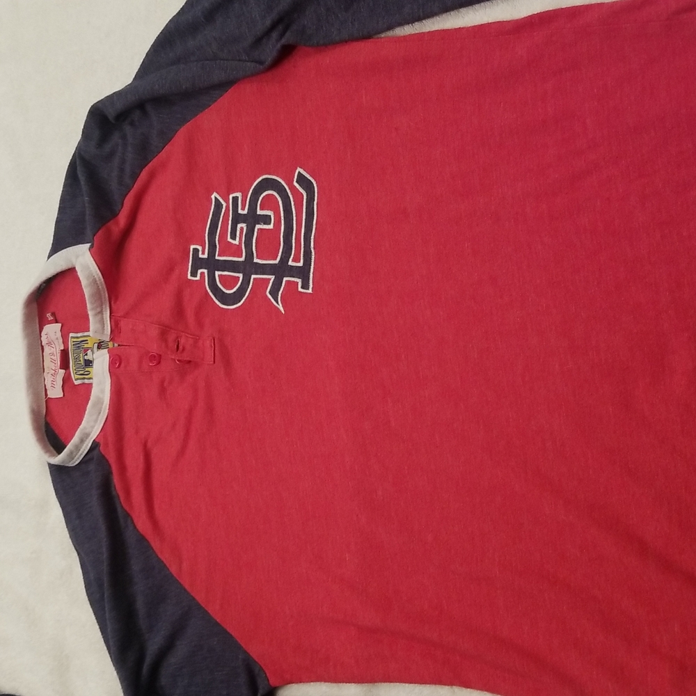 Vintage St Louis Cardinals Long Sleeve Tee Shirt XS 27in long 17in wide